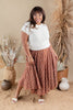 Bloomy Babe Embroidered Floral Midi Skirt