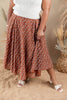 Bloomy Babe Embroidered Floral Midi Skirt