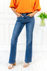 Mid Rise Thermal Bootcut Jeans