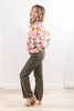 Olive You Tummy Control Straight Leg Olive Green Jeans