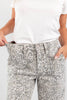 Wildly Iconic Gray Leopard Baggy Jeans