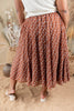 Bloomy Babe Embroidered Floral Midi Skirt