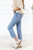 Hot Damn Bleach Wash Boyfriend Jeans