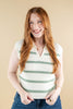 Balanced in Beauty Striped V-Neck Collar Sleeveless Top