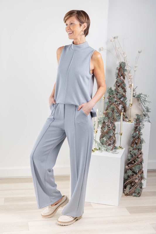 Sculpted Ease Buttery Soft Wide Leg Front Pintuck Pants