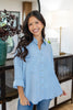 Sunrise Threads Long Sleeve Button Down Top