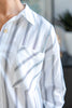 Skyline Stripes Button Down Blouse