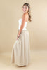 Modern Whisper Two-Tone Cotton Blend Strapless Dress