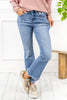 When in Rome Kick Flare Crop Mica Denim Jeans