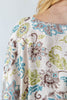 Take Me Away Vintage Floral Boatneck Dolman Sleeve Blouse