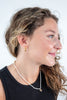Sleek Luster Gold Oval Huggie Hoop Earrings