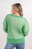 Wavelength Stripe Sweater Top