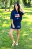 Stars the Limit USA Collared Top And Skirt Set