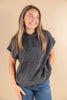 Trending Topic Vintage Wash Short Sleeve Hoodie