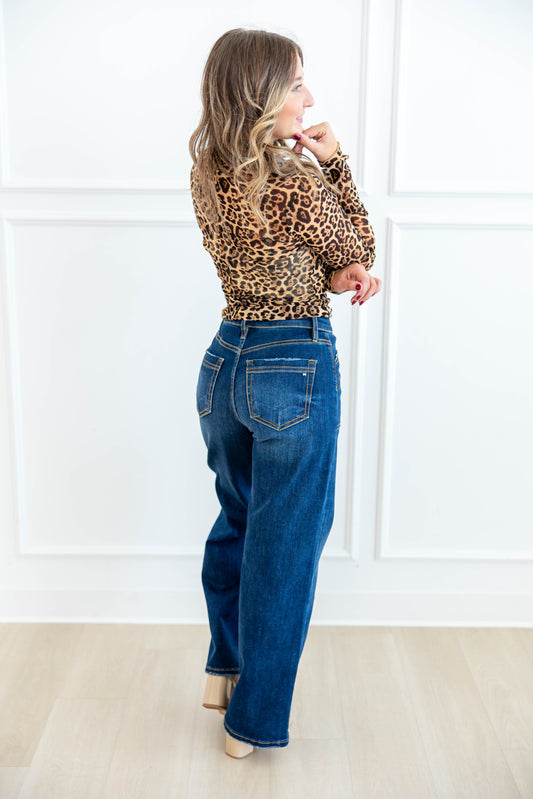 Fever Dream Dark Wash Utility Jeans