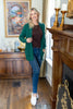Grab & Go Ribbed Open Front Waffle Knit Cardigan