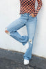 Hidden Gem High Rise Wide Leg Distressed Jeans