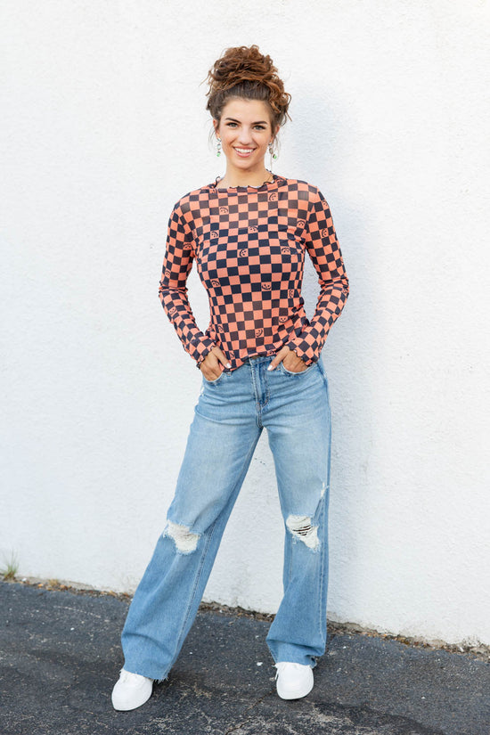 Hidden Gem High Rise Wide Leg Distressed Jeans