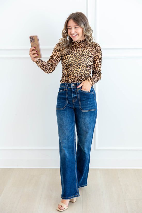 Fever Dream Dark Wash Utility Jeans