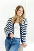 Beauty & Brains Striped Knit Cardigan