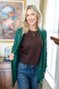 Grab & Go Ribbed Open Front Waffle Knit Cardigan