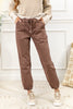 Cocoa Beach Brown Jogger Mica Denim Jeans