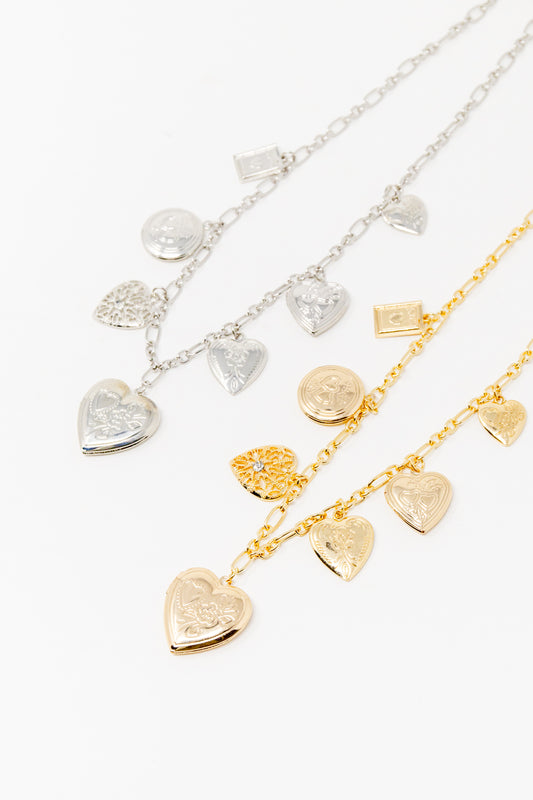 Forever Yours Locket Charm Necklace