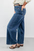 Long Story Short Dark Wash Ankle Wide Jeans