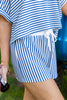 Glow Getter V-Neck Striped Lounge Set