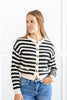 Beauty & Brains Striped Knit Cardigan