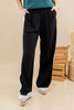 Power Walk Linen Blend Contrast Trim Pants