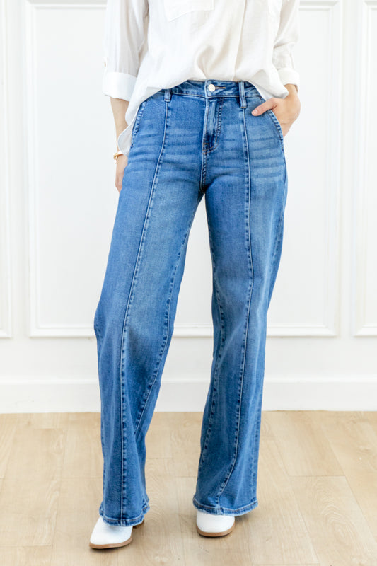 Rhythm & Blues Wide Leg Trouser Mica Denim Jeans