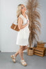 Delicate Statement Scalloped Sleeveless A-Line Dress