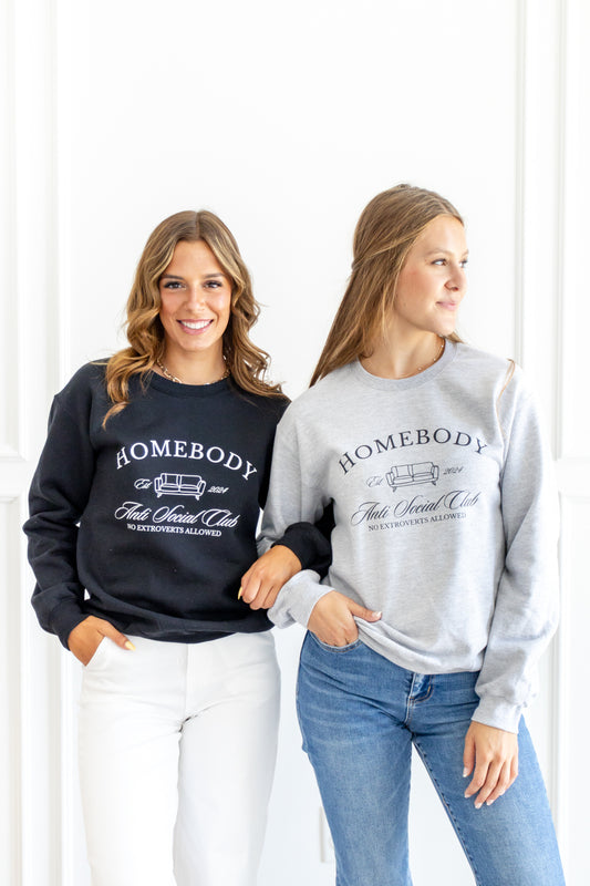 Homebody Anti Social Club Crew Neck Sweatshirt