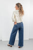 Long Story Short Dark Wash Ankle Wide Jeans