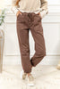 Cocoa Beach Brown Jogger Mica Denim Jeans