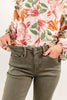 Olive You Tummy Control Straight Leg Olive Green Jeans
