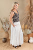 Sweet Mirage Textured Floral Maxi Skirt