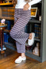 Check It Plaid Patch Pocket Wide Leg Pants
