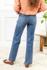 Mid Rise Tummy Control Straight Leg Jeans