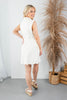 Delicate Statement Scalloped Sleeveless A-Line Dress