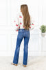 Stylish Step Trouser Hem Bootcut Vervet Jeans