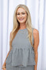 Cottage Cutie Sleeveless Peplum Top