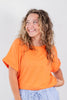 Barely Basic Relaxed Fit Cuffed Tee