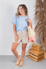Dream Darling Seersucker Striped Shorts