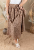 Sweet Mirage Textured Floral Maxi Skirt