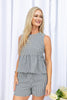Cottage Cutie Sleeveless Peplum Top