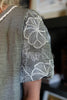 Pretty Pick Cotton Blend V-Neck Floral Embroidered Puff Sleeve Top