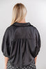Gracefully Yours Lace Trimmed Satin Blouse