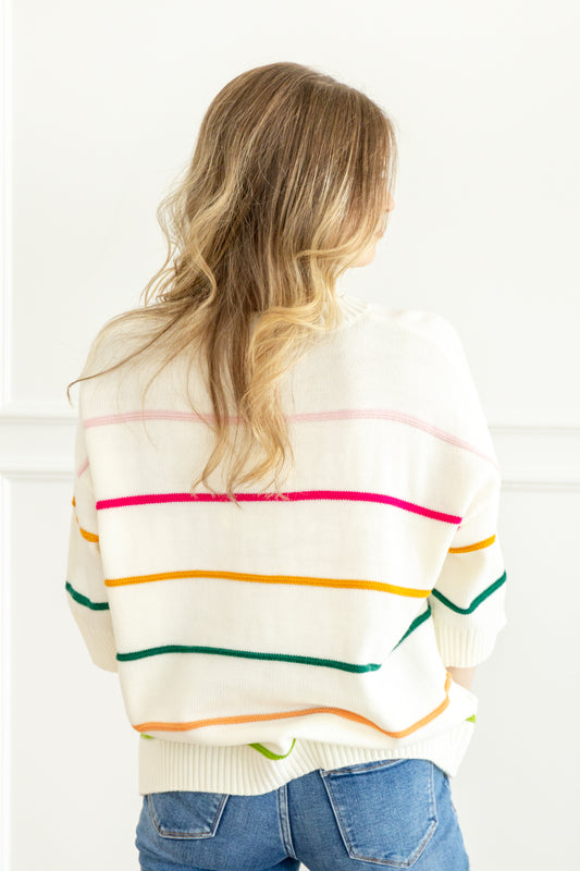 On the Horizon Stripe Sweater Top